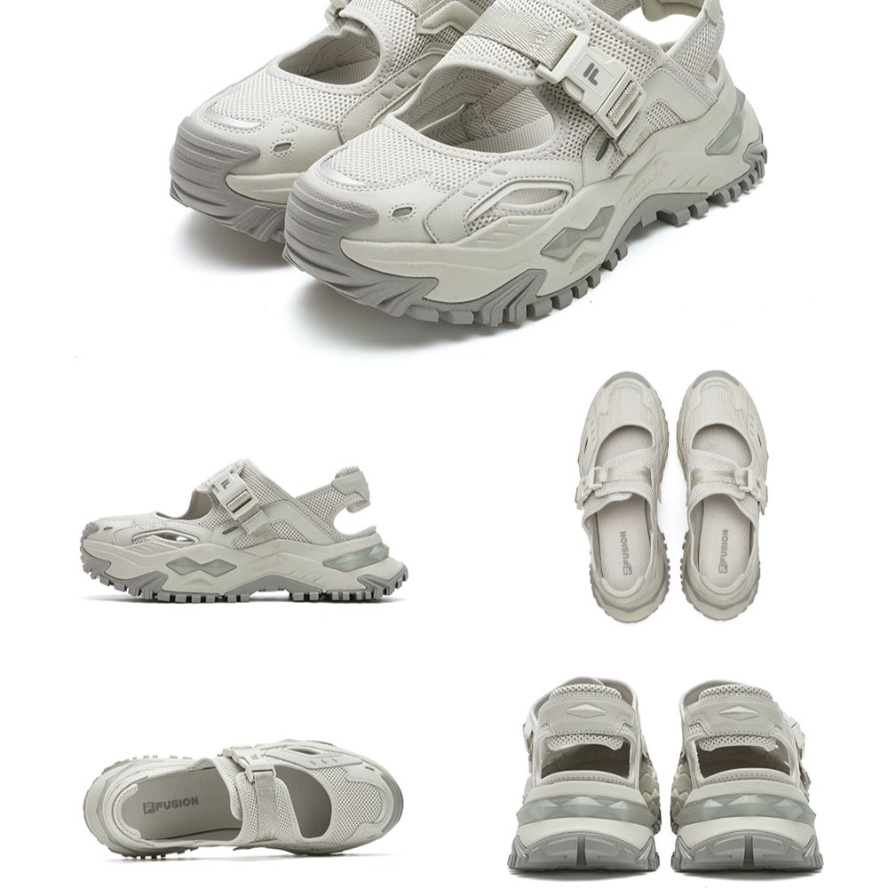 [NEW] FILA FUSION BIANCO SANDALS Women Sandal (Silve/Yellow-Green)