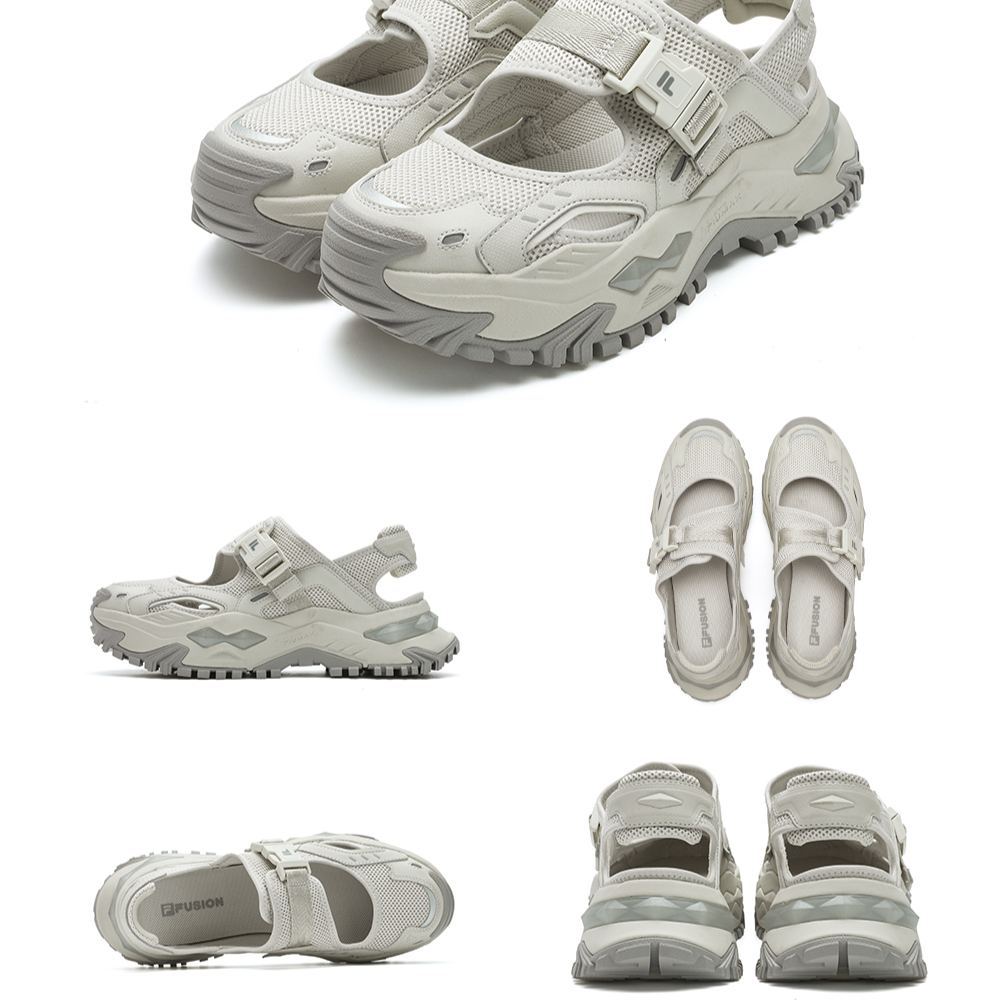 [NEW] FILA FUSION BIANCO SANDALS Women Sandal (Silve/Yellow-Green)