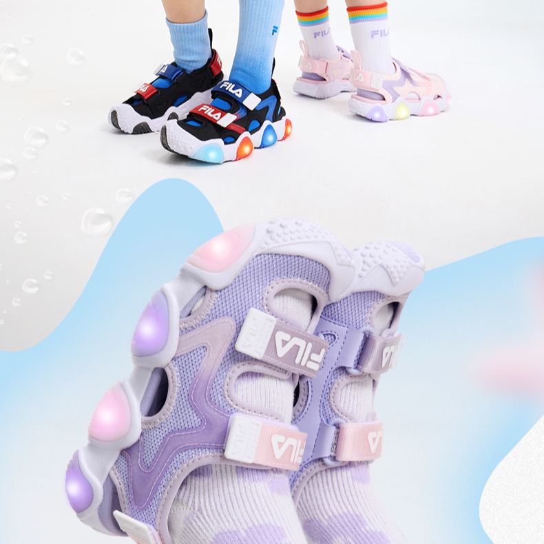 (EU28 - 32) FILA KIDS SEASHINE Boy's/Girl's Sandals