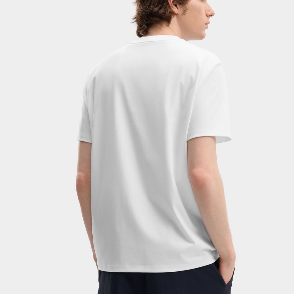 FILA CORE Men HERITAGE Knitted Short Sleeve Top WHITE