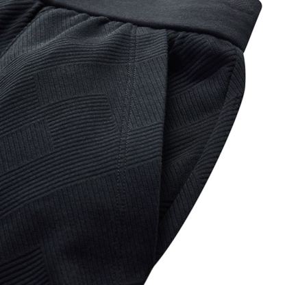 (130-170cm) FILA KIDS WHITE LINE Boy's Knit 5 Inch Pants in Navy