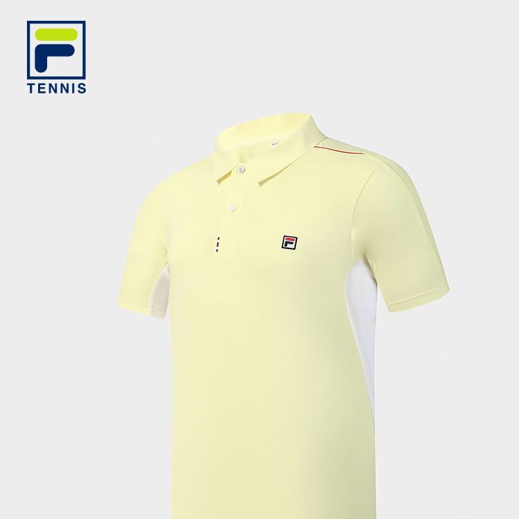 FILA MEN'S TENNIS Knitted Short Sleeve Polo Shirt