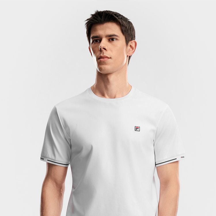 FILA MEN'S TENNIS Knitted Short Sleeve Top