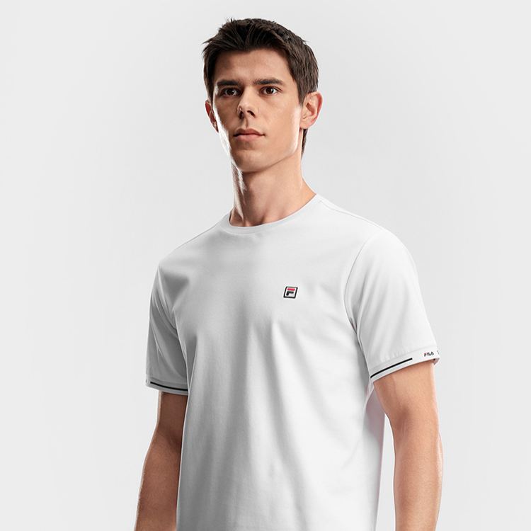 FILA MEN'S TENNIS Knitted Short Sleeve Top