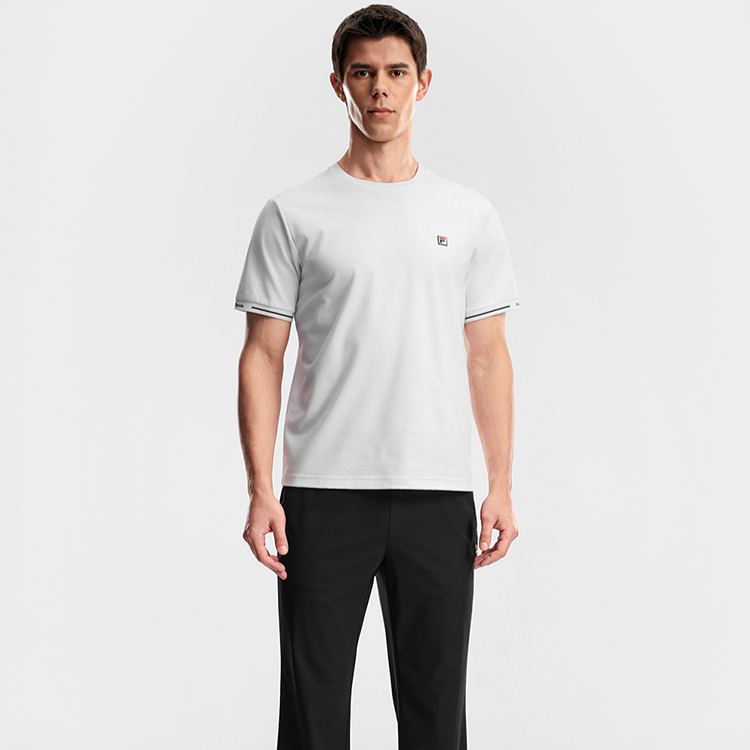 FILA MEN'S TENNIS Knitted Short Sleeve Top