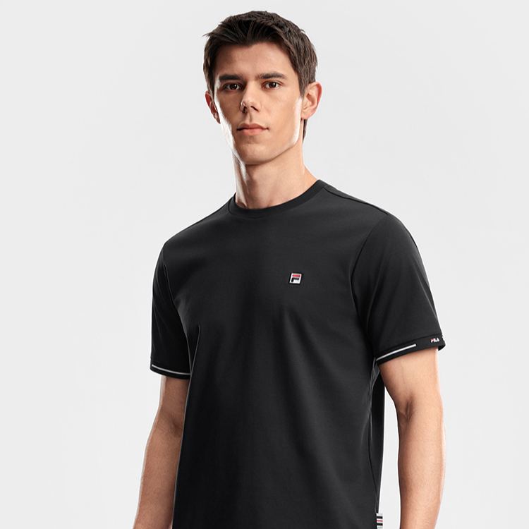 FILA MEN'S TENNIS Knitted Short Sleeve Top