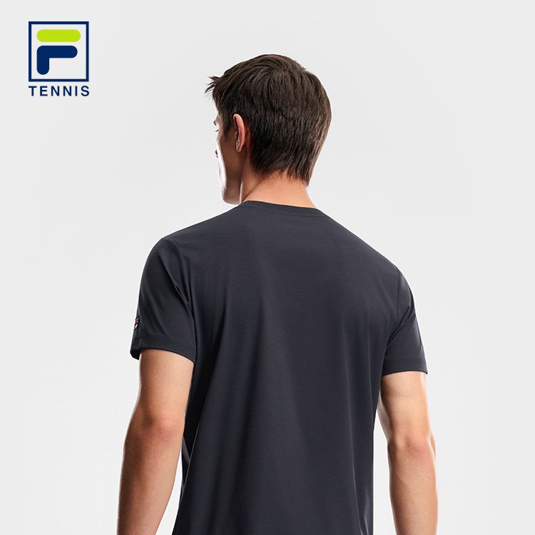 FILA MEN'S TENNIS Knitted Short Sleeve Top