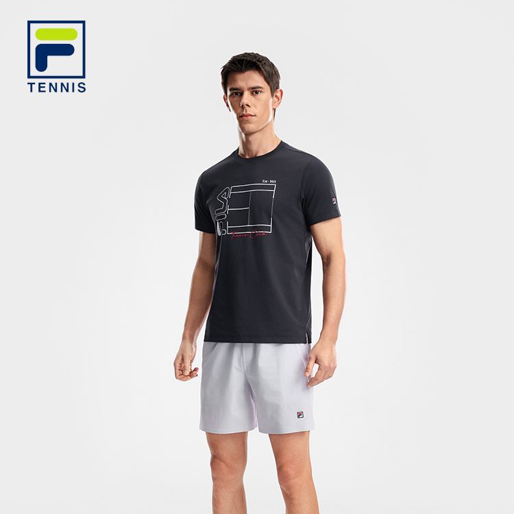 FILA MEN'S TENNIS Knitted Short Sleeve Top