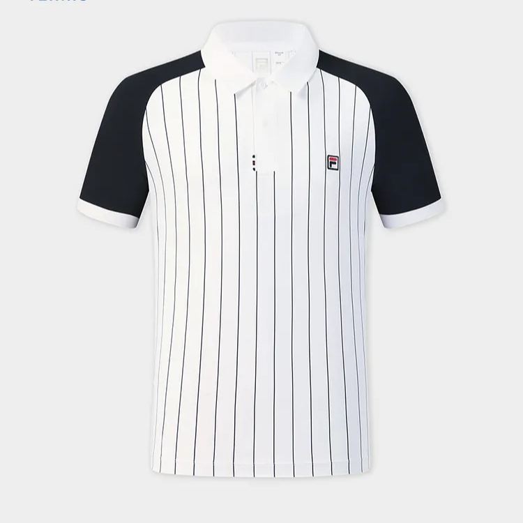 FILA MEN'S TENNIS Knitted Short Sleeve Polo Shirt