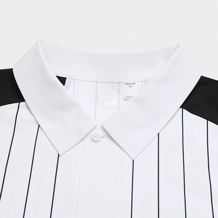 FILA MEN'S TENNIS Knitted Short Sleeve Polo Shirt