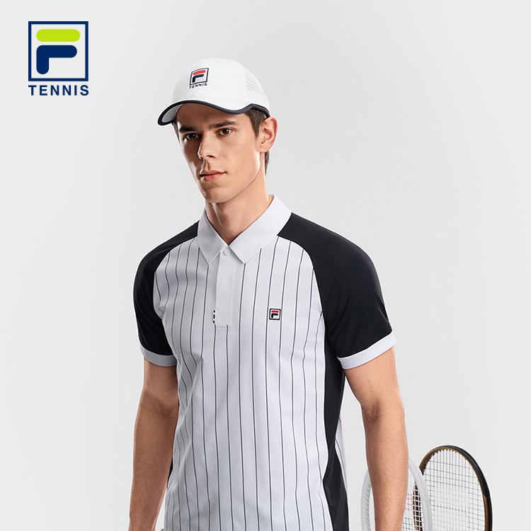 FILA MEN'S TENNIS Knitted Short Sleeve Polo Shirt