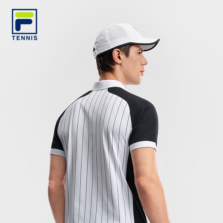 FILA MEN'S TENNIS Knitted Short Sleeve Polo Shirt