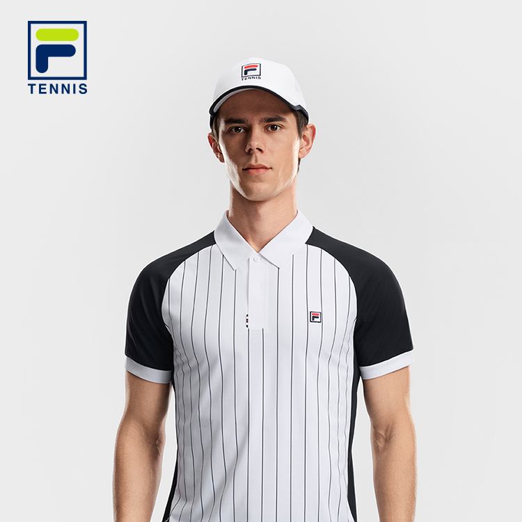 FILA MEN'S TENNIS Knitted Short Sleeve Polo Shirt
