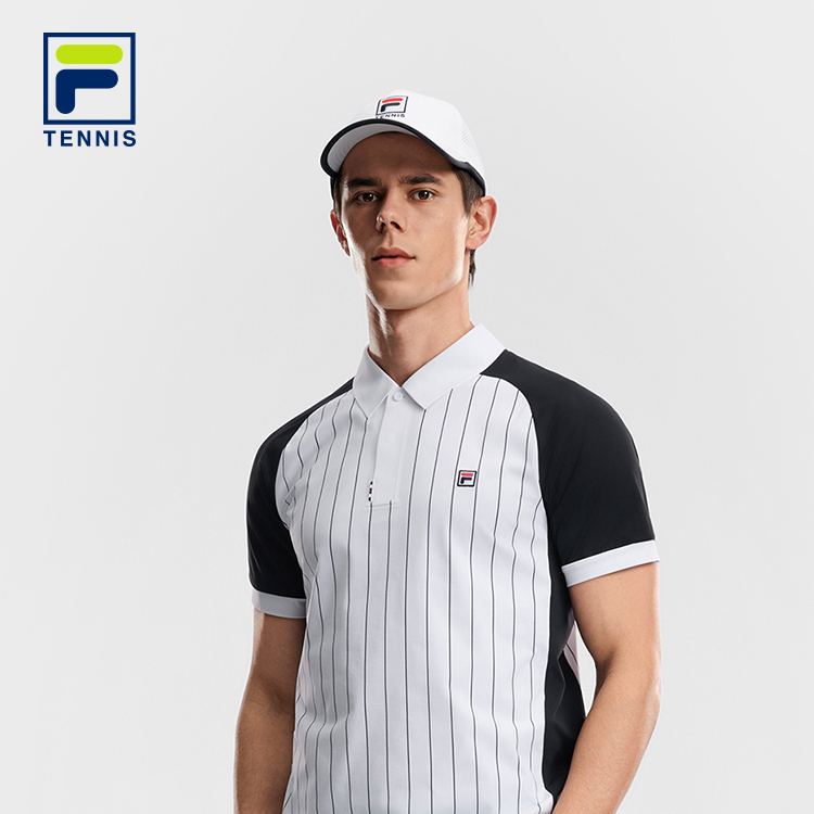 FILA MEN'S TENNIS Knitted Short Sleeve Polo Shirt