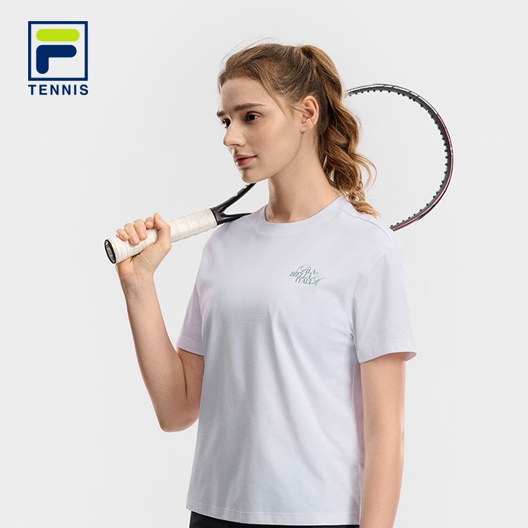 FILA WOMEN'S TENNIS Knitted Short Sleeve Top