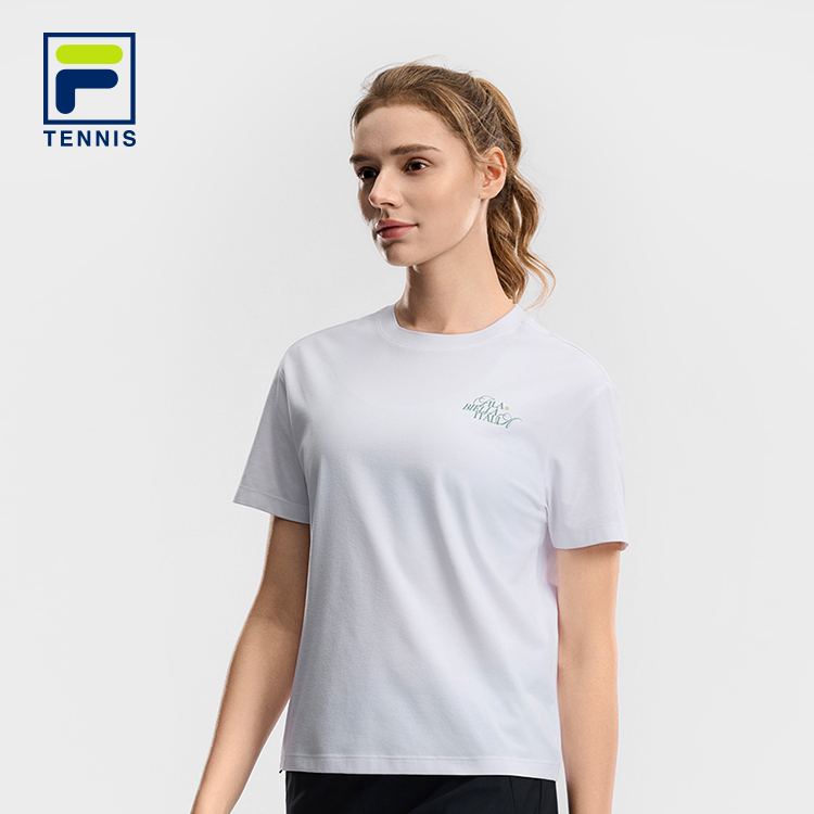 FILA WOMEN'S TENNIS Knitted Short Sleeve Top
