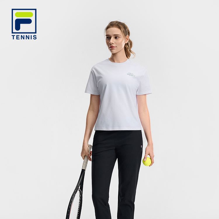 FILA WOMEN'S TENNIS Knitted Short Sleeve Top