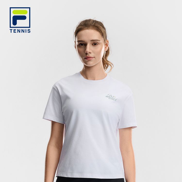FILA WOMEN'S TENNIS Knitted Short Sleeve Top