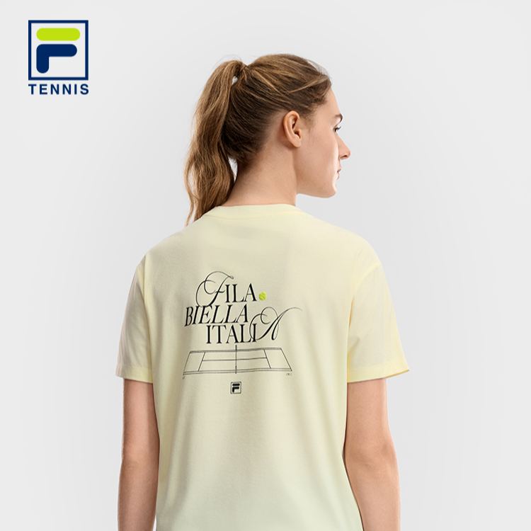 FILA WOMEN'S TENNIS Knitted Short Sleeve Top
