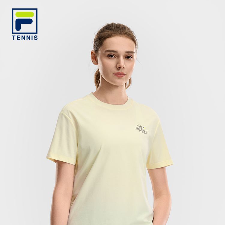 FILA WOMEN'S TENNIS Knitted Short Sleeve Top
