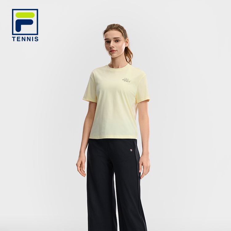 FILA WOMEN'S TENNIS Knitted Short Sleeve Top