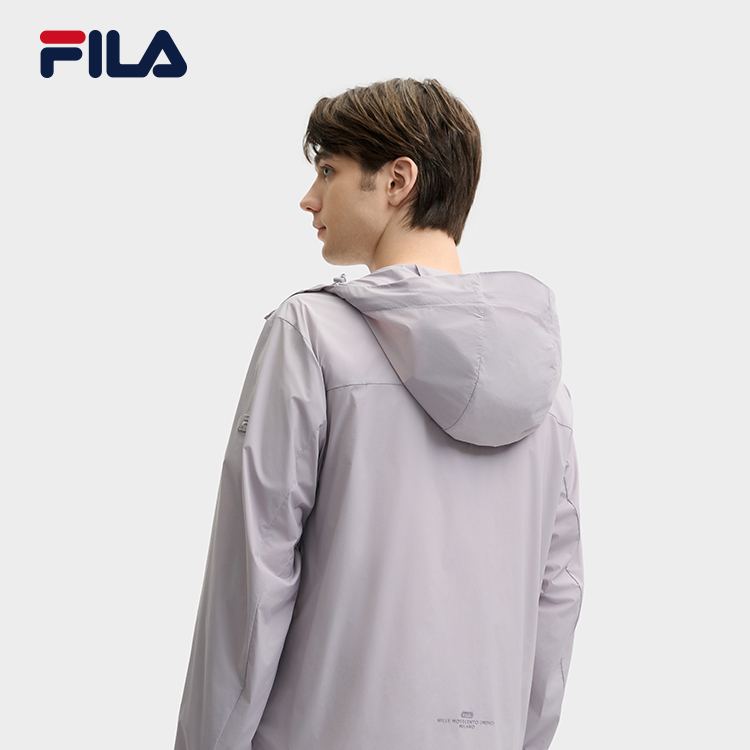 FILA CORE LIFESTYLE MILANO LUXURY CAFFE / FLAT WHITE Men Woven Jacket (Purple)