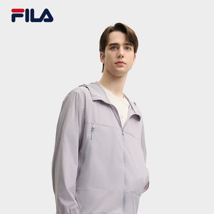 FILA CORE LIFESTYLE MILANO LUXURY CAFFE / FLAT WHITE Men Woven Jacket (Purple)
