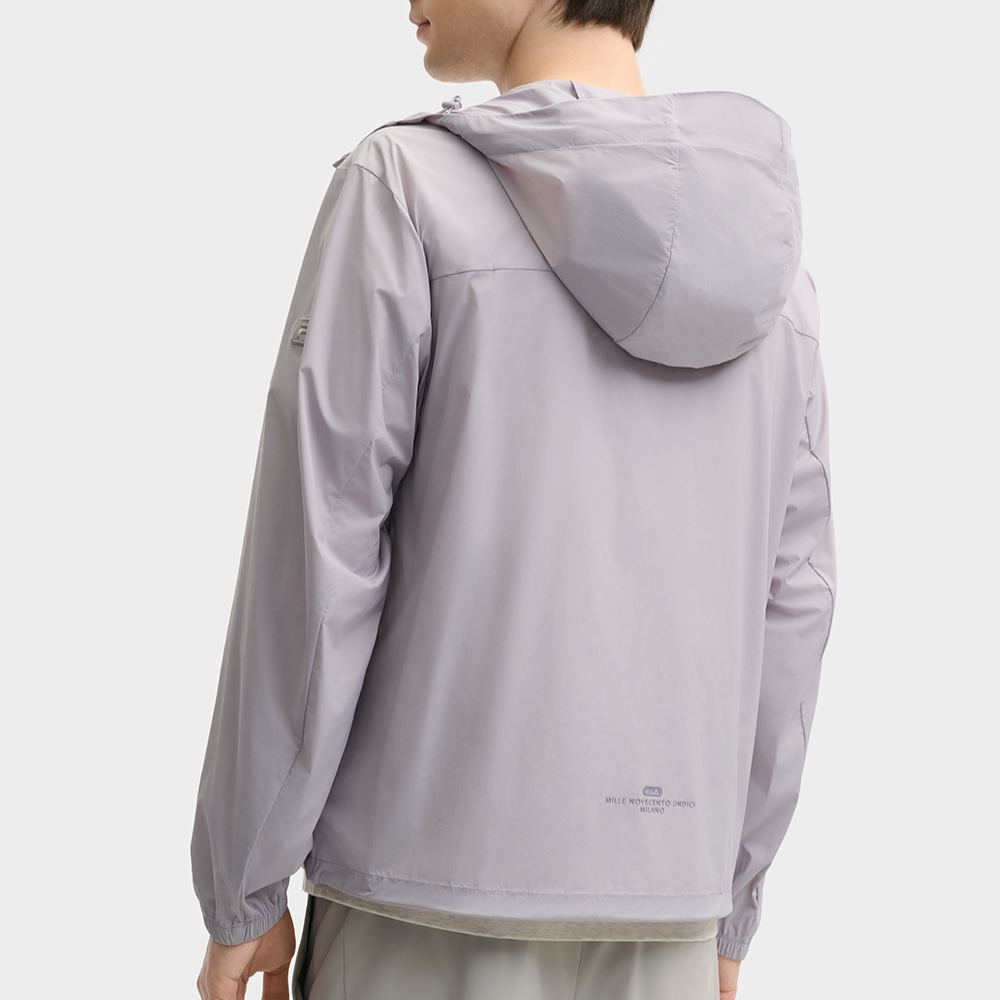 FILA CORE LIFESTYLE MILANO LUXURY CAFFE / FLAT WHITE Men Woven Jacket (Purple)