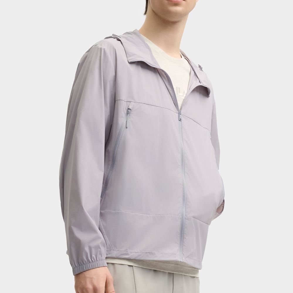 FILA CORE LIFESTYLE MILANO LUXURY CAFFE / FLAT WHITE Men Woven Jacket (Purple)