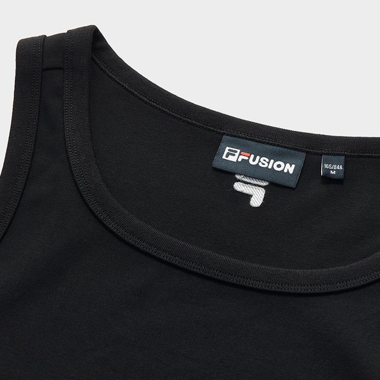 FILA FUSION  WORKWEAR METRO PORTAL Women Cropped Tank Top (Black)