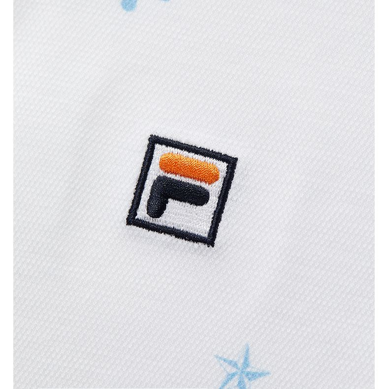 (130 - 170cm) FILA KIDS WHITE LINE Boys Short Sleeve Polo T-Shirt