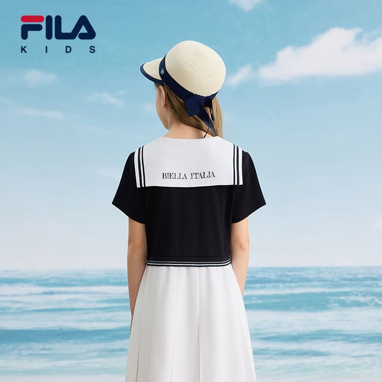 fila white line dress 130