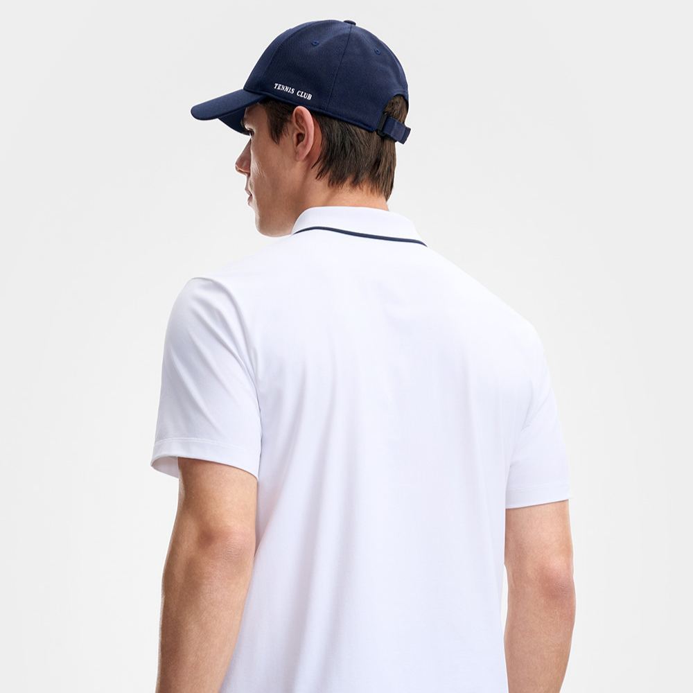 FILA CORE Men's TENNIS Short Sleeve Polo in White