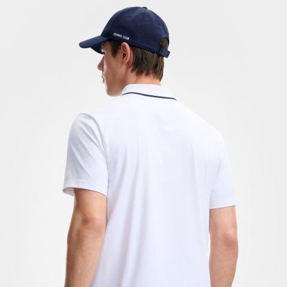 FILA CORE Men's TENNIS ATHLETICS Short Sleeve Polo in White