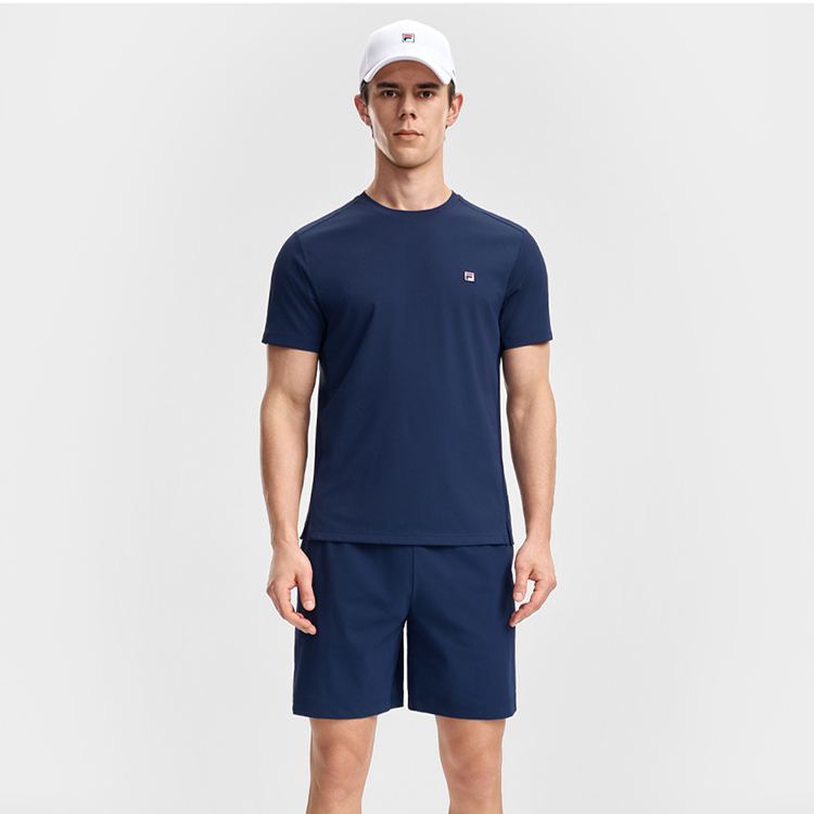 FILA CORE Men's TENNIS Knit Shorts in Dark Blue