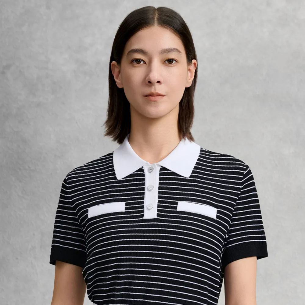 FILA CORE Women GOLF Knitted Top YELLOW