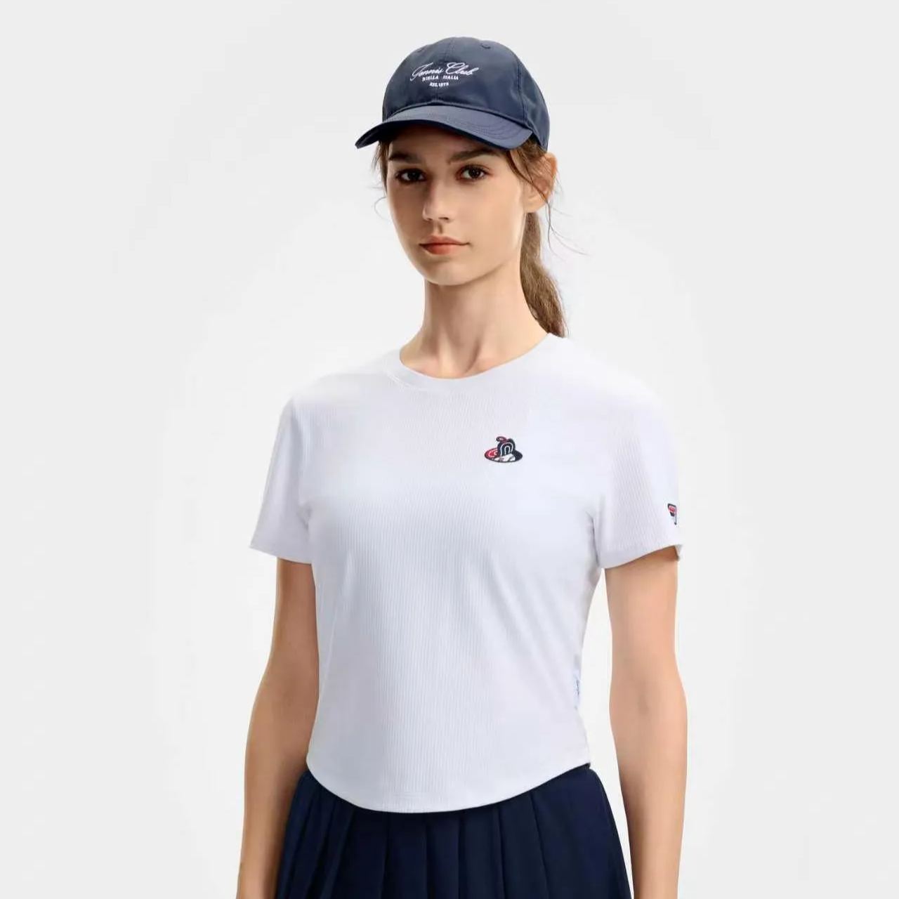 FILA CORE Women's TENNIS PERFORMANCE Short Sleeve T-Shirt in White