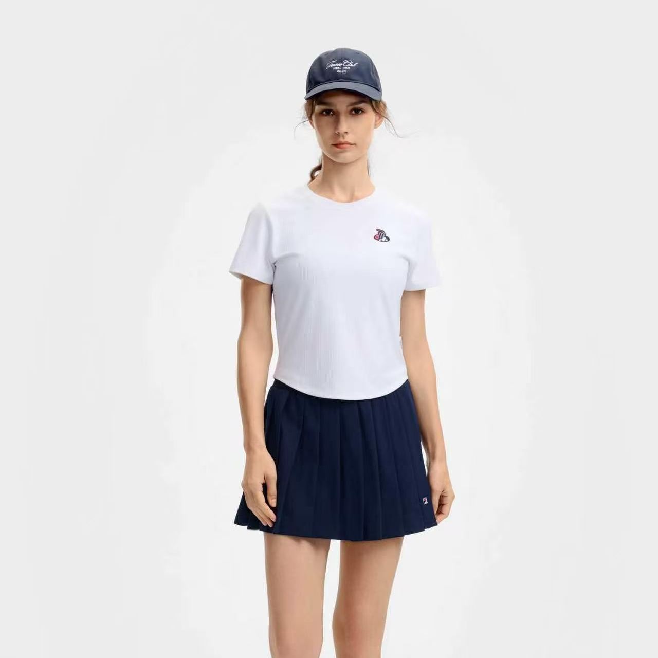 FILA CORE Women's TENNIS PERFORMANCE Short Sleeve T-Shirt in White