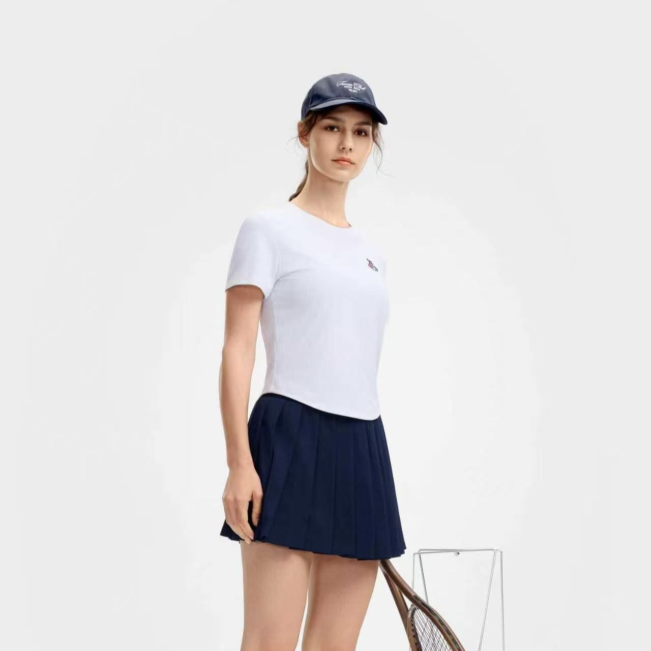 FILA CORE Women's TENNIS PERFORMANCE Short Sleeve T-Shirt in White