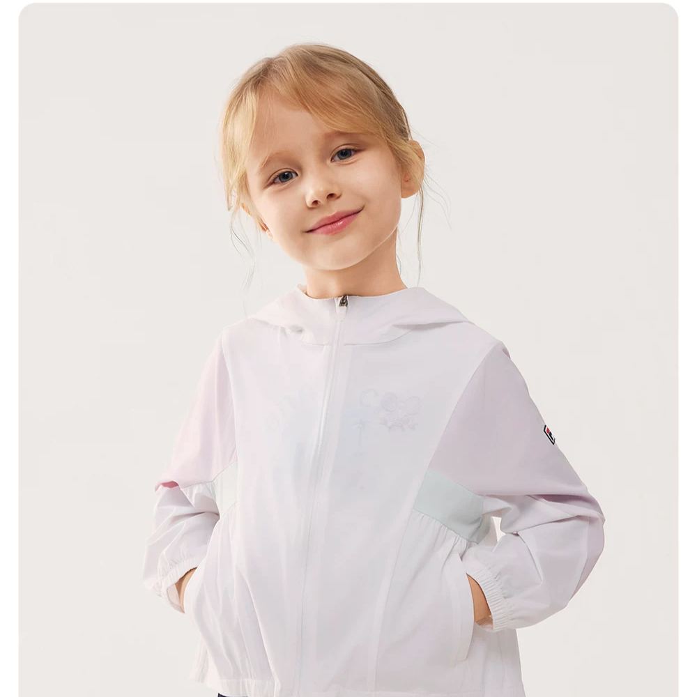 FILA KIDS Girl's TENNIS Woven Jacket WHITE