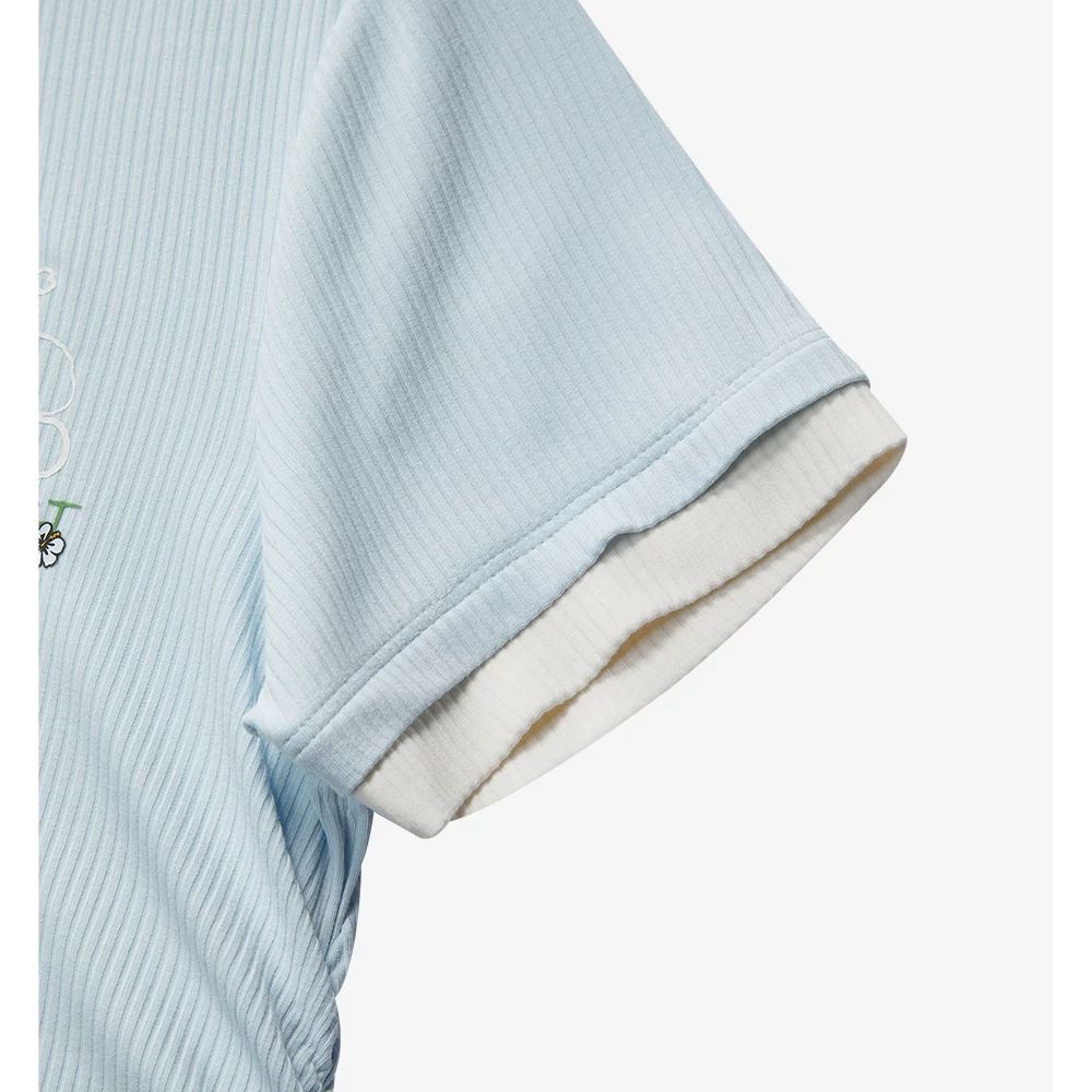 FILA KIDS Girl's ORIGINALE Knitted Short Sleeve Top BLUE