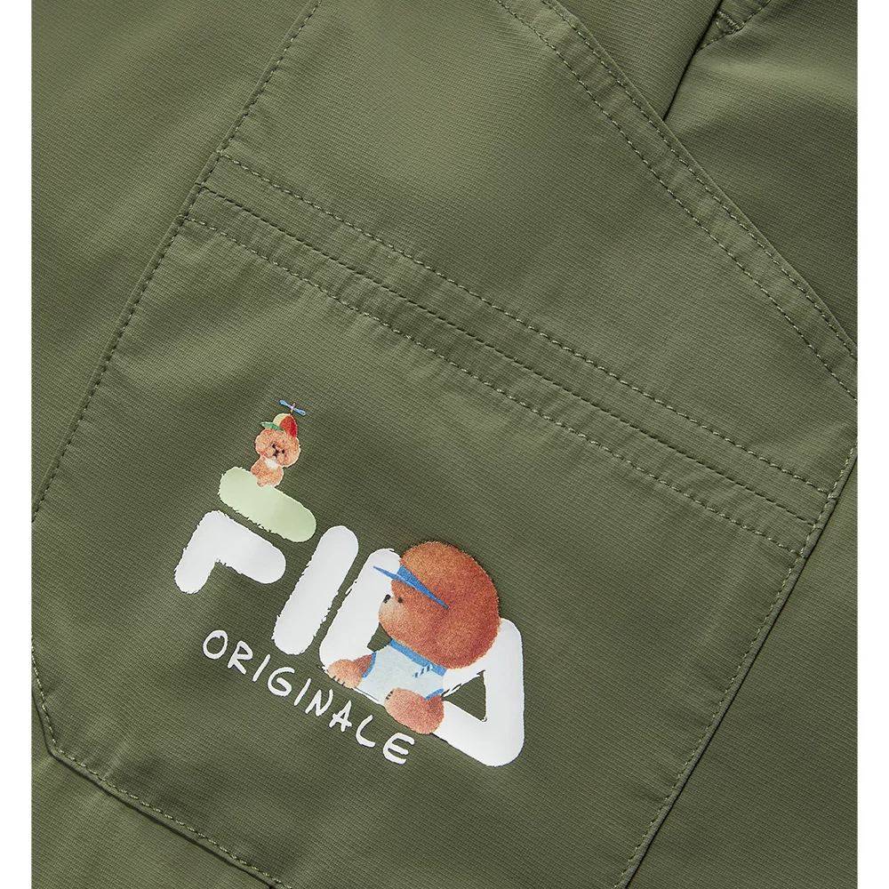 FILA KIDS Boy's FILA X SEUNGYOUN KIM Woven Pants OLIVE GREEN