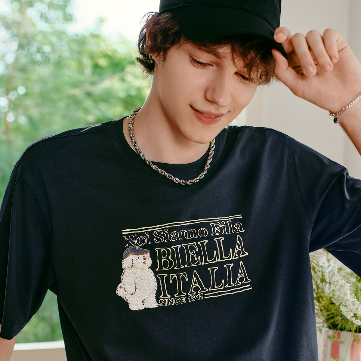 FILA X MOONGE UNISEX Knit T-Shirt