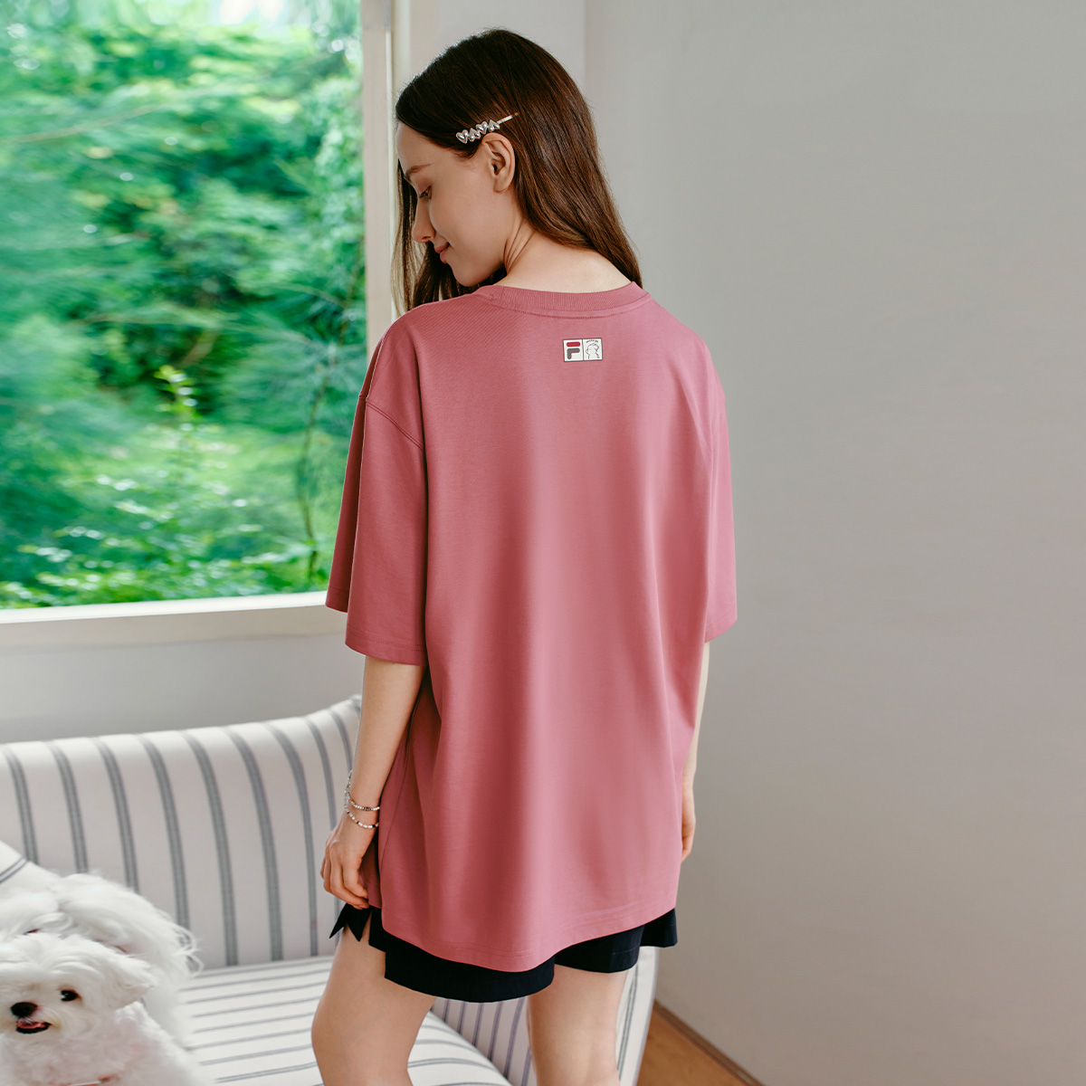FILA X MOONGE UNISEX Knit T-Shirt