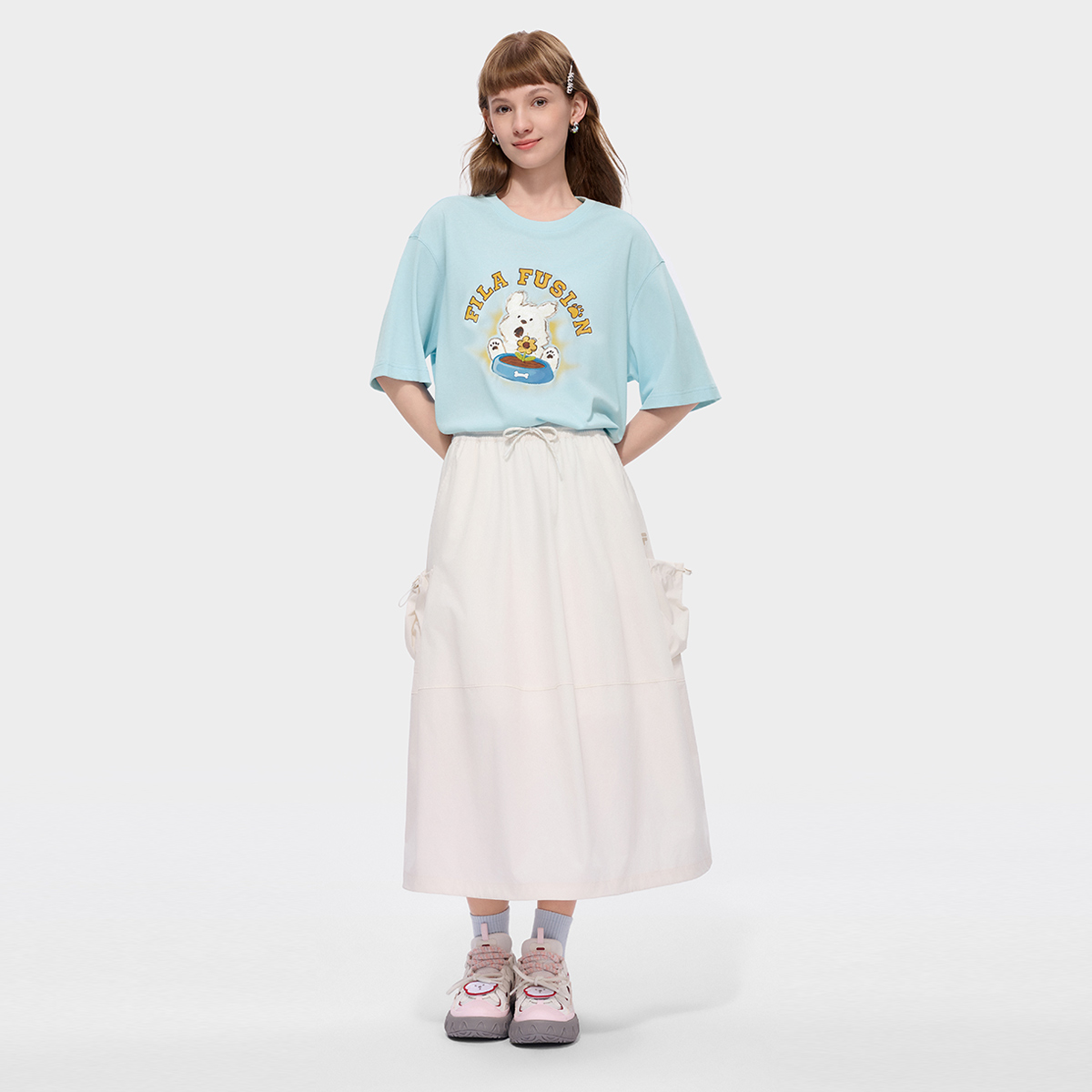 FILA X MOONGE UNISEX Knit T-Shirt