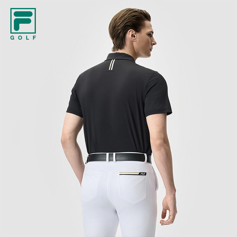 FILA CORE ATHLETICS GOLF STATELY FLORAL Men Polo T-shirt (Black