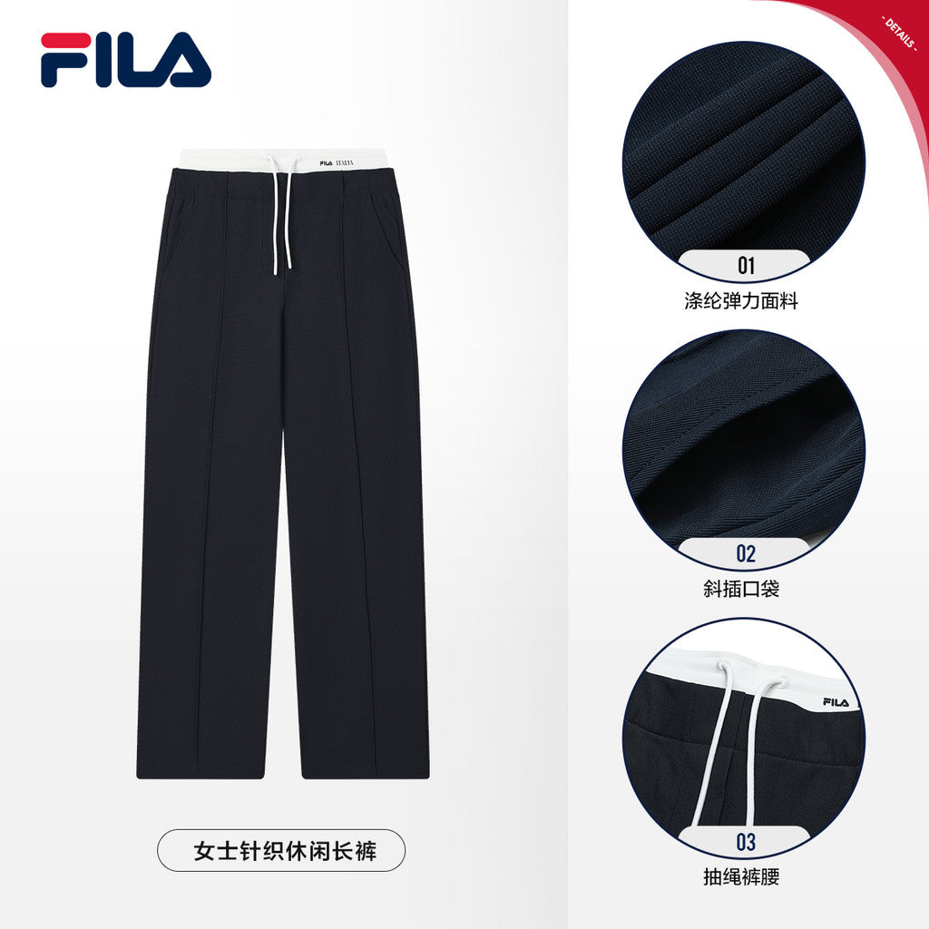 FILA CORE LIFESTYLE HERITAGE Women Knit Pants (Black) – FILA SG