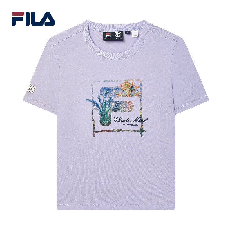 FILA CORE Women's WHITE LINE HERITAGE Short Sleeve T-shirt in