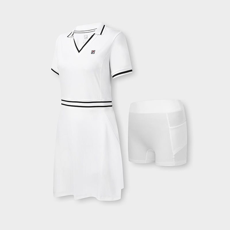 FILA CORE Women's TENNIS HYPER MONOCROME Dress in White