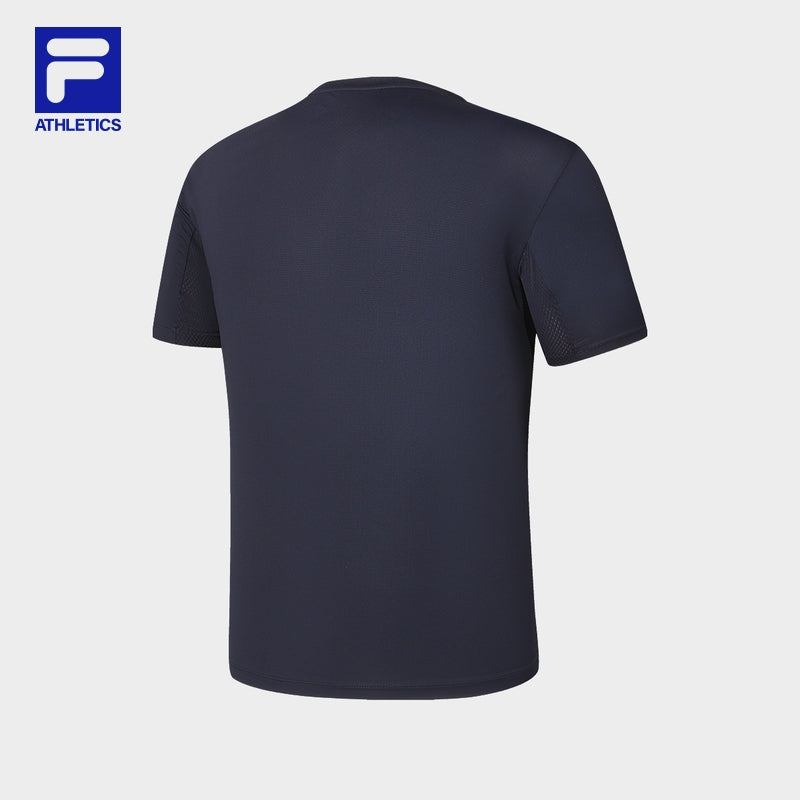 【FILA】 Tricot functional short sleeve T-shirt /追跡付 Fila Regular fit short sleeves t-shirt with mountain
